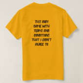 Termes et conditions T-shirt (Design dos)