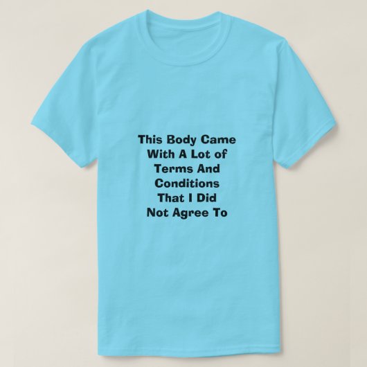 Termes et conditions T-shirt (Design devant)