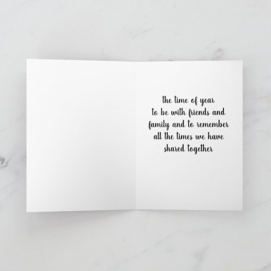 TERMIJN VAN HET JAAR **U* CHRISTMAS KAART (Binnen)