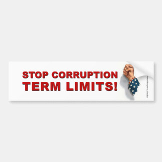 Termijnlimieten, Stop Corruptie - bumpersticker