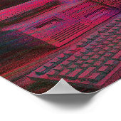 Terminal Glitché | Affiche Vaporwave Techcore (Coin)