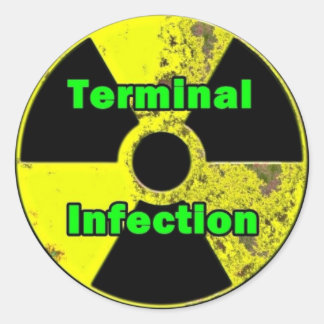 Terminal Infection Radiation sticker Ontwerp