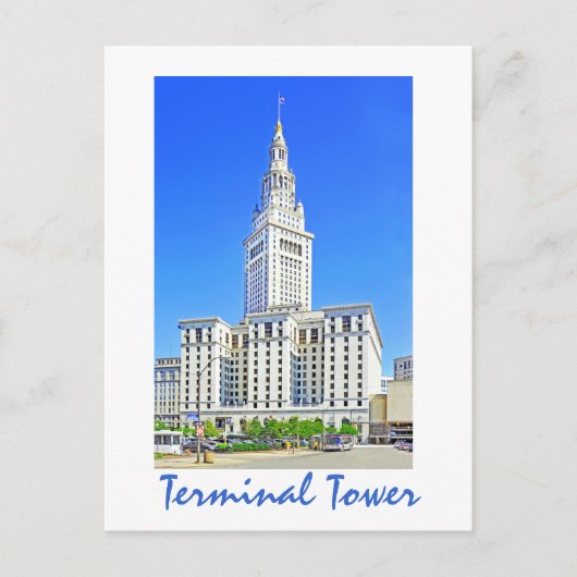 Terminal Tower, Cleveland, Ohio, VS Briefkaart (Voorkant)