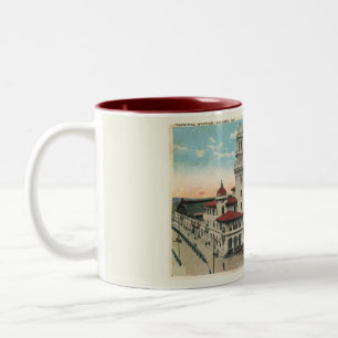Terminal Train Station, Atlanta 1923 stijl Tweekleurige Koffiemok