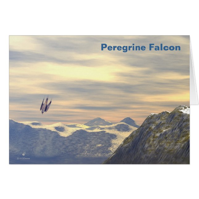 Terminal Velocity Peregrine Falcon (Voorkant Horizontaal)