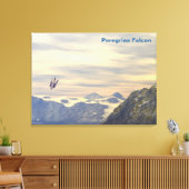 Terminal Velocity Peregrine Falcon Canvas Afdruk (Insitu (Woonkamer))