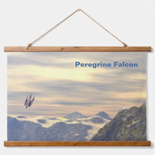 Terminal Velocity Peregrine Falcon Hangend Wandkleed (Voorkant)