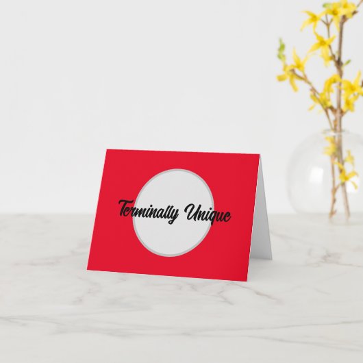 Terminally Unique - Note Kaart (Gele Bloem)