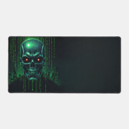 Terminator Matrix Desk Mat - Cyberpunk Pixel Art