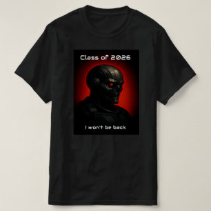 Terminator Schedel Vibe Afstudeer Grafisch Ontwerp T-shirt