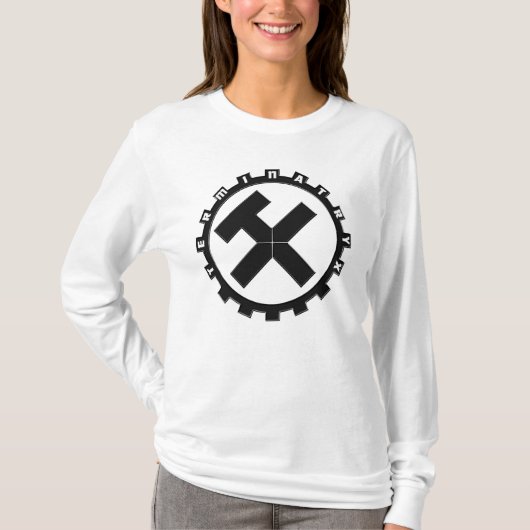 Terminatryx Black Gear Logo Shirt (Dames) (Voorkant)