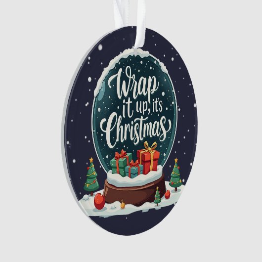 Terminer C’est Noël Snow Globe Design (devant)
