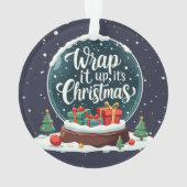 Terminer C’est Noël Snow Globe Design (dos)
