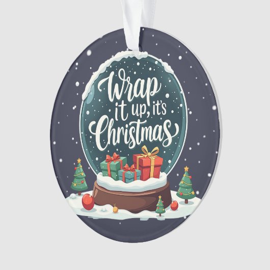 Terminer C’est Noël Snow Globe Design (devant)