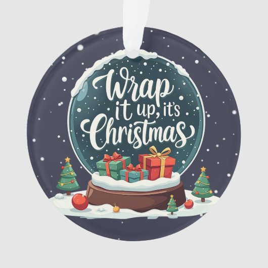 Terminer C’est Noël Snow Globe Design (devant)