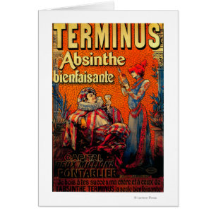 Terminus Absinthe Poster Vintage Europe