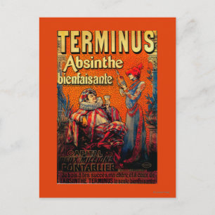 Terminus Absinthe  PosterEurope Briefkaart