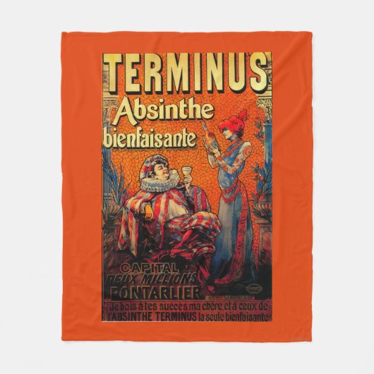 Terminus Absinthe  PosterEurope Fleece Deken (Voorkant)