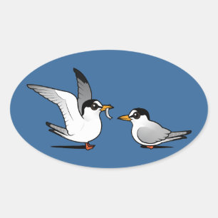 Tern Love Ovale Sticker