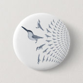Tern Pattern Pin Button Badge (Voorkant)