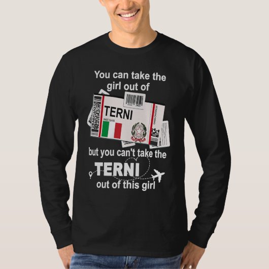 Terni Boarding Pass Terni Girl Terni T-shirt (Voorkant)