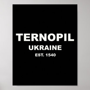 Ternopil Oekraïne Poster