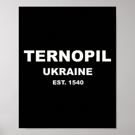 Ternopil Oekraïne Poster (Voorkant)