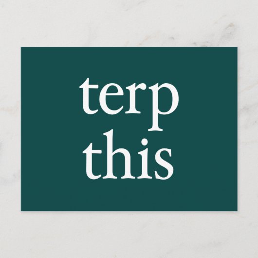 Terp Cette Carte Postale Sombre (Devant)