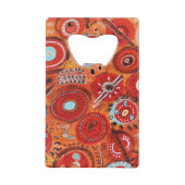 Terra Abstract Credit Kaart Bottle Open Kredietkaart Flessenopener (Achterkant)