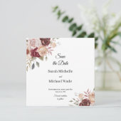 Terra Cotta and Green Save the Date Invite (Staand voorkant)