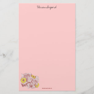 Terra Cotta Edged Bouquet Briefpapier