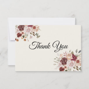 Terra Cotta en Green Thank You Card Bedankkaart