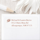 Terra Cotta Mexicaanse retour adreslabels Etiket (Insitu)