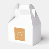 Terra Cotta Midnight Snack Custom Weddenable Bedankdoosjes (Voorkant Zijde)