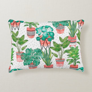 Terra cotta Pots Waterverf House Planten Naadloos Accent Kussen