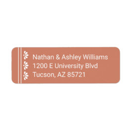 Terra Cotta Retour Adres Label