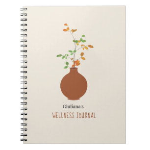 Terra Cotta Vase Self Care Wellness Journal