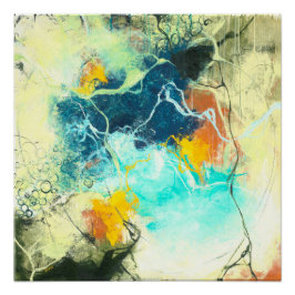 Terra - Groen abstract ontwerp Perfect Poster