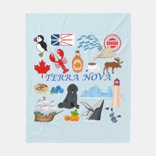 Terra Nova Newfoundland Fleece Deken (Voorkant)