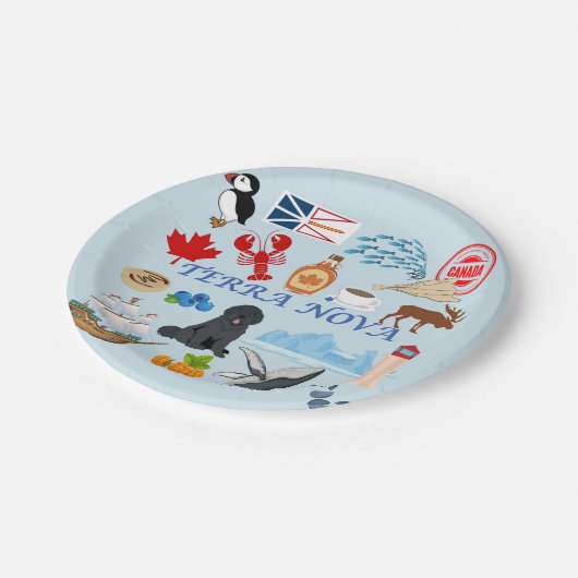 Terra Nova Newfoundland Papieren Bordje (Gekanteld)