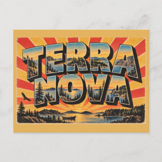 Terra Nova NL Kust Boreal Bos Kunst Briefkaart