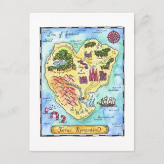Terra Romantica Map Briefkaart