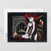 "Terra Two" Red Fire Faery Briefkaart (Voorkant / Achterkant)