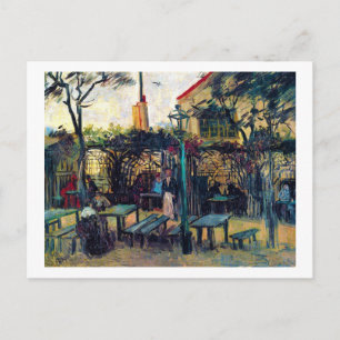 Terrace Cafe over Montmartre Vincent Van Gogh Briefkaart