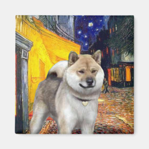 Terrace Cafe - Shiba Inu Magneet