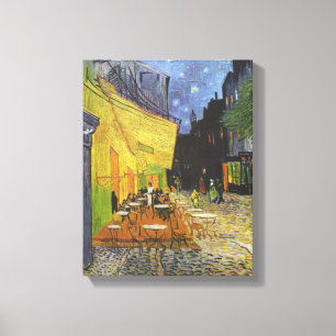 Terrace Cafe van Van Gogh Canvas Afdruk