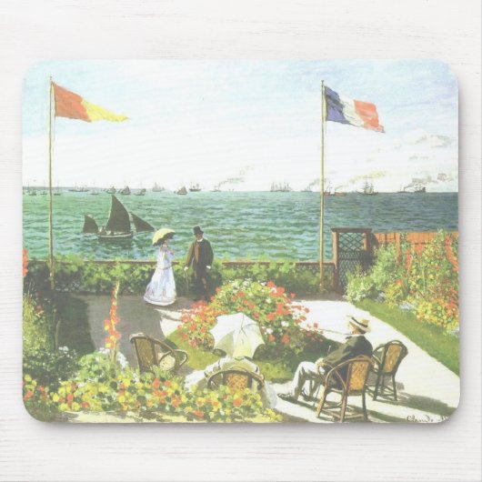 Terrace in St. Atrece Monet Mousepad Muismat (Voorkant)