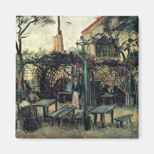 Terrace of a Cafe, Montmartre door Vincent van Gog Magneet