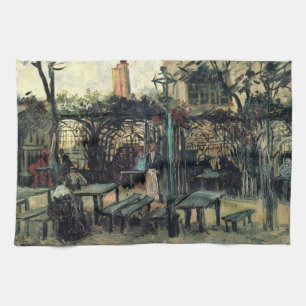 Terrace of a Cafe, Montmartre door Vincent van Gog Theedoek