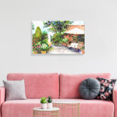 Terrace of The Manor House, York Canvas Afdruk (Insitu (Woonkamer))